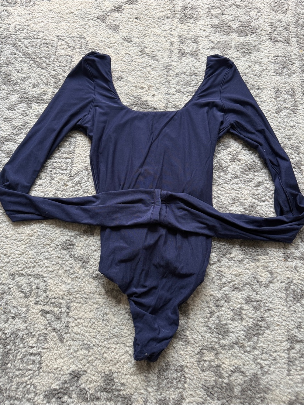 Aerie Long Sleeve One-Piece in Navy